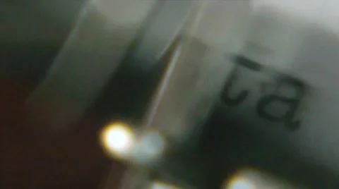 Typing "starring" on an old typewriter 스톡 동영상 41062179