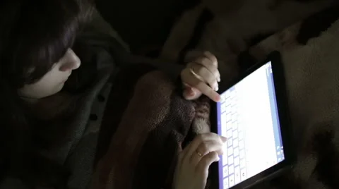 Typing on table Stock Footage 49934208