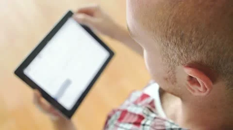 Typing on tablet computer Stock Footage 11809055