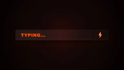 Typing text box animation on dark background Vidéo 345254791