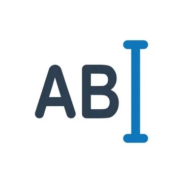 Typing Text Icon Stock Illustration