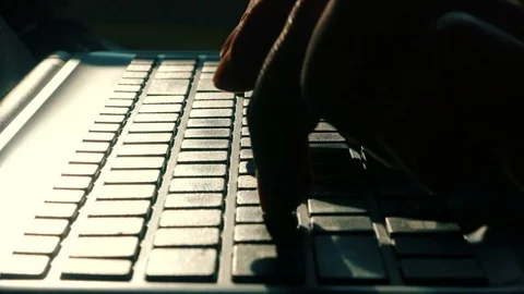 Typing text on laptop Stock-Footage 72764427