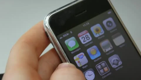 Typing text message on smart phone Video stock 11146603