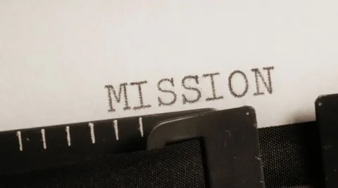Typing text. MISSION. VISION. STRATEGY. Stock Footage 10823140