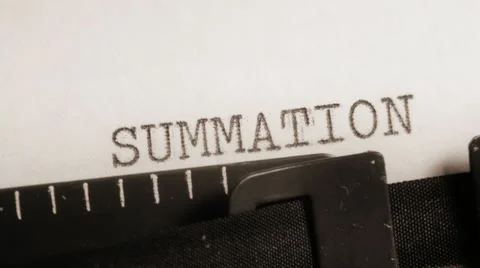 Typing text. SUMMATION. VALUES. SUCCESS. Stock Footage 10823114