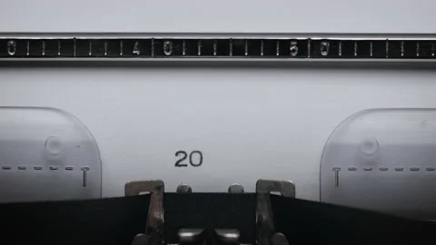 Typing text on typewriter Stock Footage 148180764
