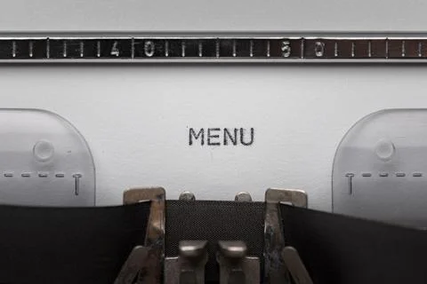 Typing text on typewriter Stock Photos
