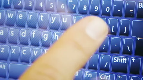 Typing on touch screen Stock Footage 4885259