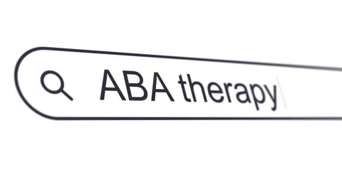 Typing word aba therapy into search box, information about ABA Video stock 326744010