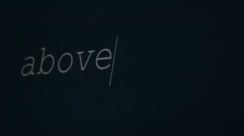 Typing word above Stock Footage 45707686