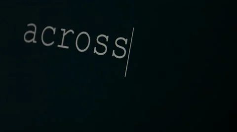 Typing word across Stock Footage 45707762