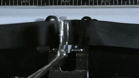 Typing the word Appendix with an old manual typewriter Stock Footage 168286751