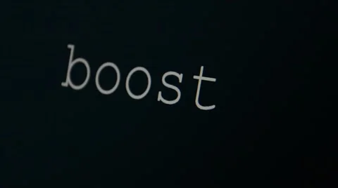 Typing word boost Stock Footage 45711098