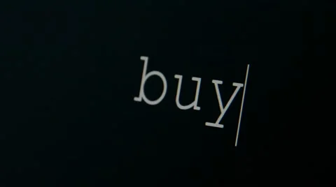 Typing word buy Video stock 45711364