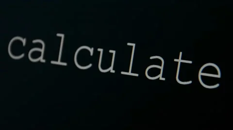 Typing word calculate Stock Footage 45711438