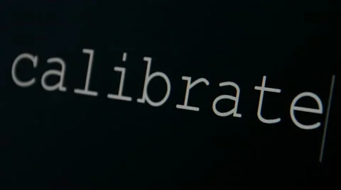 Typing word calibrate Stock Footage 45711439