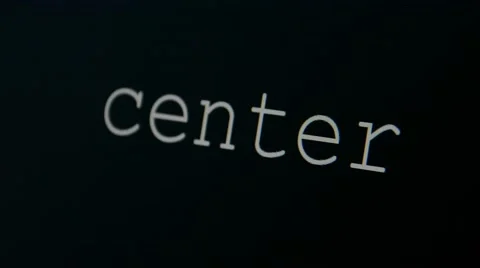 Typing word center Stock Footage 45711823