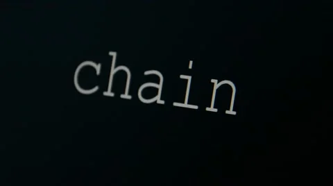 Typing word chain Stock Footage 45711822