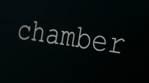 Typing word chamber Stock Footage 45711838