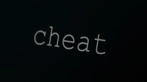 Typing word cheat Stock Footage 45711905