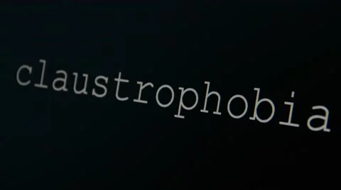 Typing word claustrophobia Stock Footage 45712154