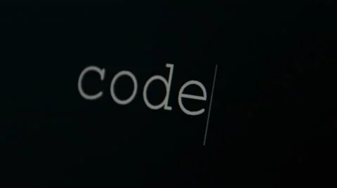 Typing word code Stock Footage 45712247
