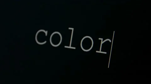 Typing word color Stock Footage 45712326