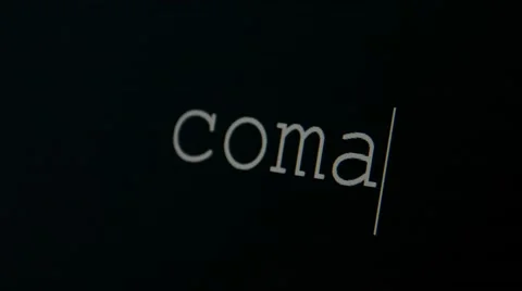 Typing word coma Stock Footage 45712336