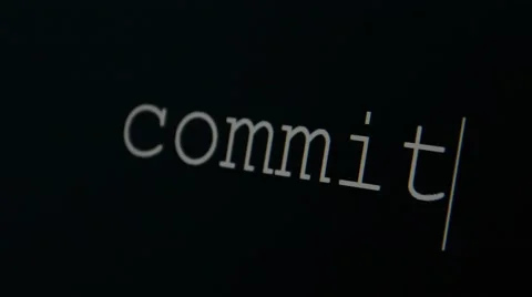 Typing word commit 스톡 동영상 45712384