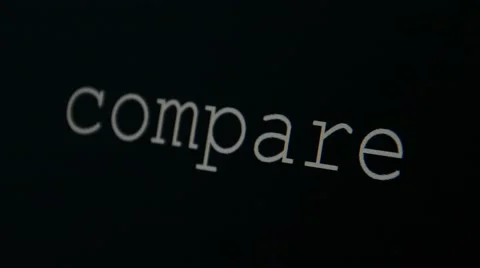 Typing word compare Stock Footage 45712425