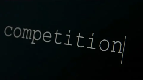 Typing word competition Video stock 45712455