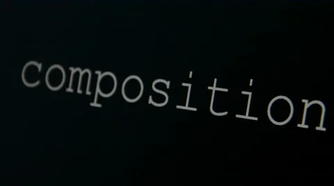 Typing word composition Stock Footage 45712486