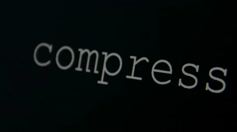 Typing word compress Stock Footage 45712494
