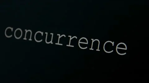 Typing word concurrence Stock Footage 45712556