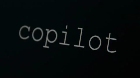 Typing word copilot Stock Footage 45712728