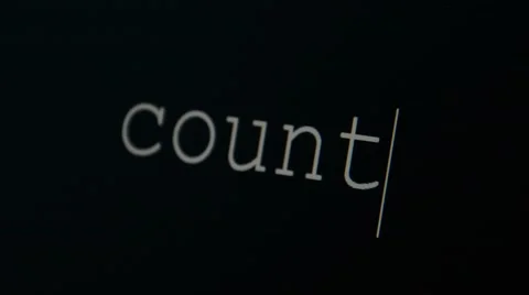Typing word count Stock Footage 45712796