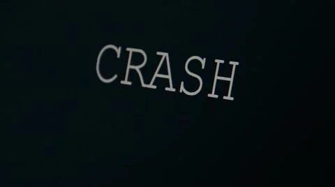 Typing word crash Video stock 45855316