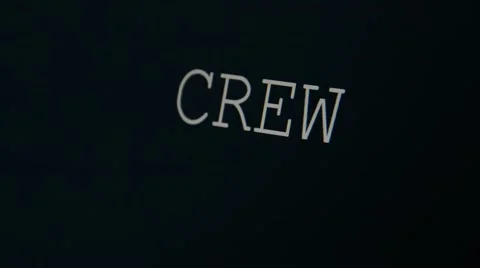 Typing word crew Stock Footage 45855323
