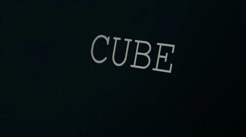 Typing word cube Stock Footage 45855378