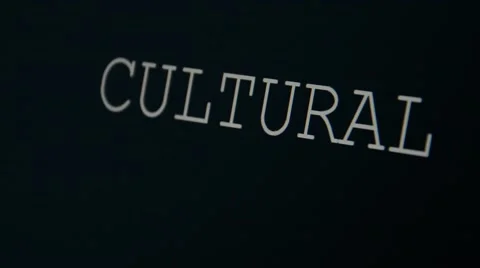 Typing word cultural Stock Footage 45855393
