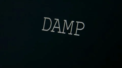 Typing word damp Stock Footage 45855452