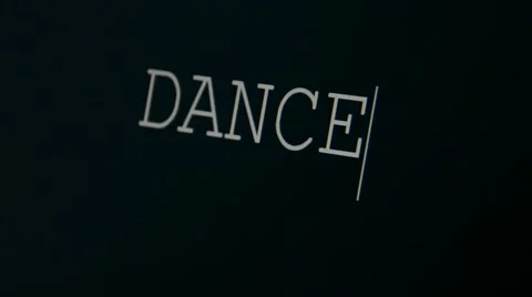 Typing word dance Stock Footage 45855455