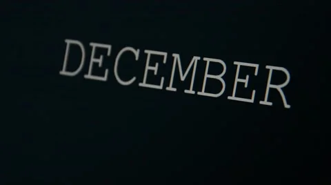 Typing word December Stock Footage 45855517
