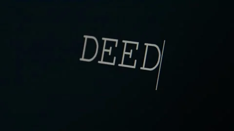 Typing word deed Stock Footage 45855560