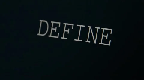 Typing word define Stock Footage 45855608