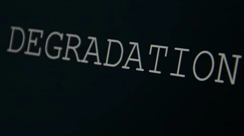 Typing word degradation Stock Footage 45855613