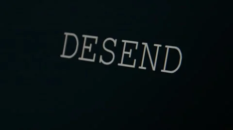 Typing word desend Stock Footage 45855591