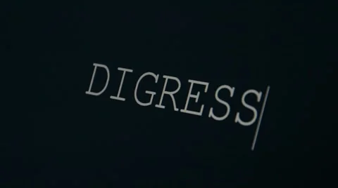Typing word digress Stock Footage 45875212