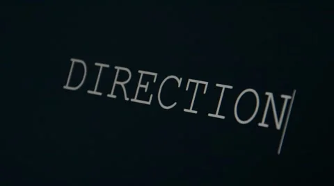 Typing word direction Stock Footage 45875260