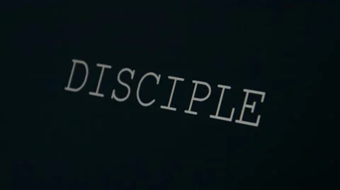 Typing word disciple Stock Footage 45875296
